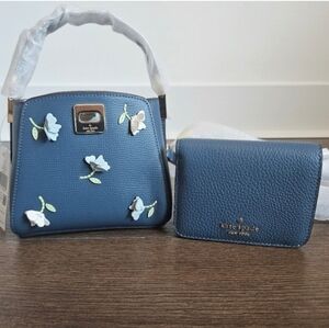 NWT♠️ Kate Spade Phoebe Appliqué Mini Top Handle Crossbody$339 + Lena Wallet$179